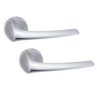 Ручки на розетте SYSTEM Maja (RO12) CBM матовый хром